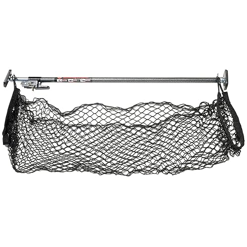 KEEPER Ratcheting Cargo Bar - Rubber, Black/Silver, Adjustable from 40"-70"