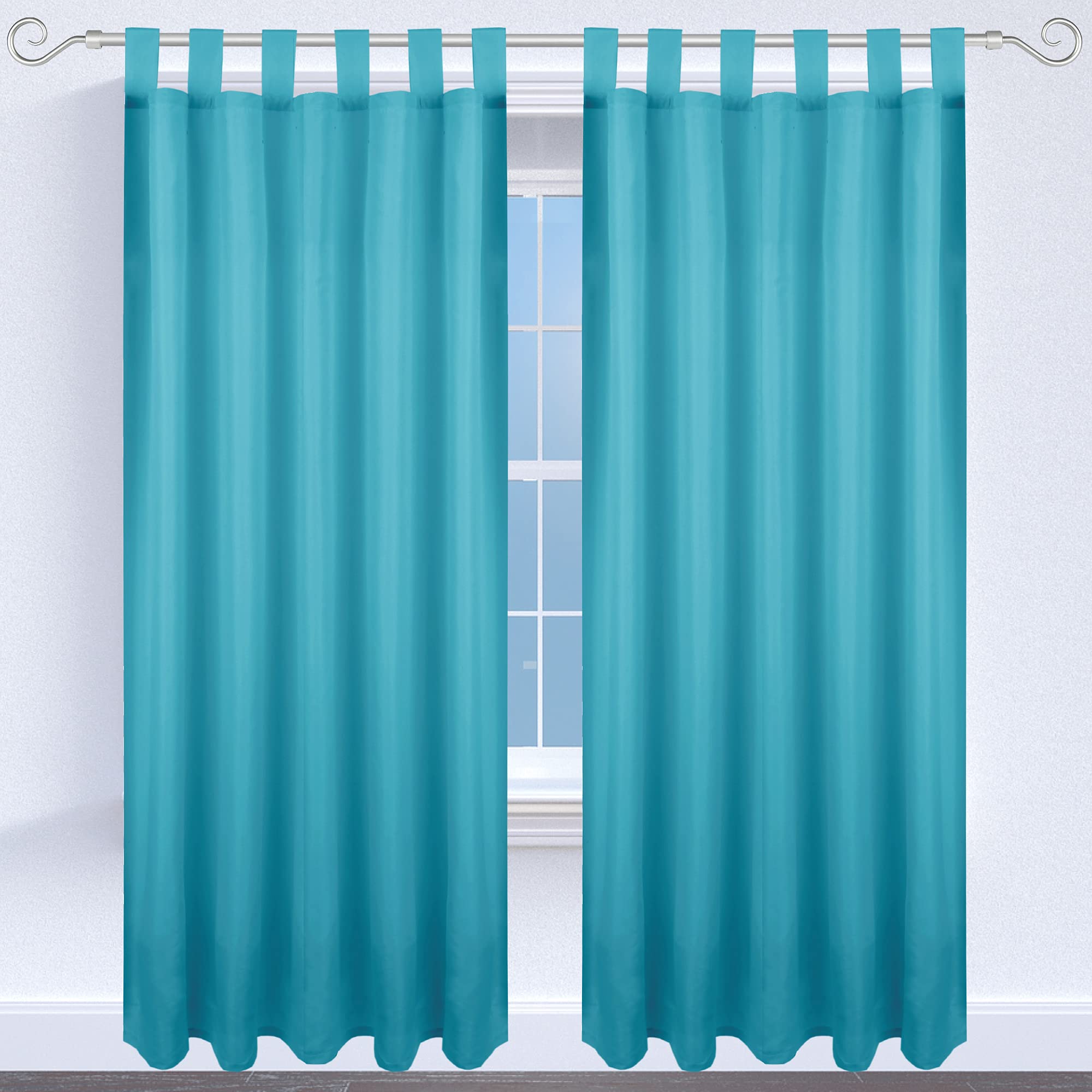 Bestgoodies Cortina Con Trabillas, 140 X 225 Cm (ancho X Largo