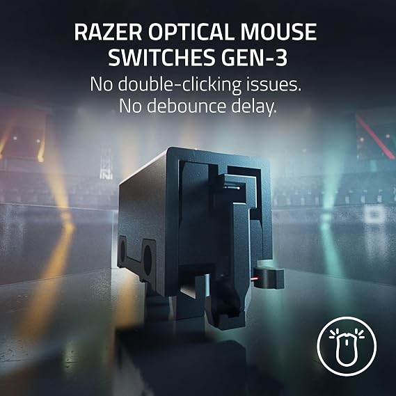 Razer DeathAdder V3 Pro Kablosuz Oyun Faresi: 63g Hafif - Focus Pro 30K Optik Sensör - Optik Anahtarlar Gen-3 - HyperSpeed Kablosuz - 5 Programlanabilir Düğme - 90 Saat Pil - Fortnite Sürümü