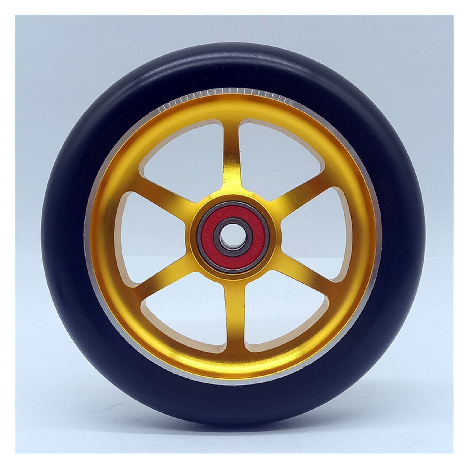 Ruote Monopattino Freestyle 2 pz 12. Ruote for Scooter Stunt 0mm con mozzo in Lega di lucidatura ossidazione Hub ad Alta Elasticità PU Ruote Monopattino Elettrico