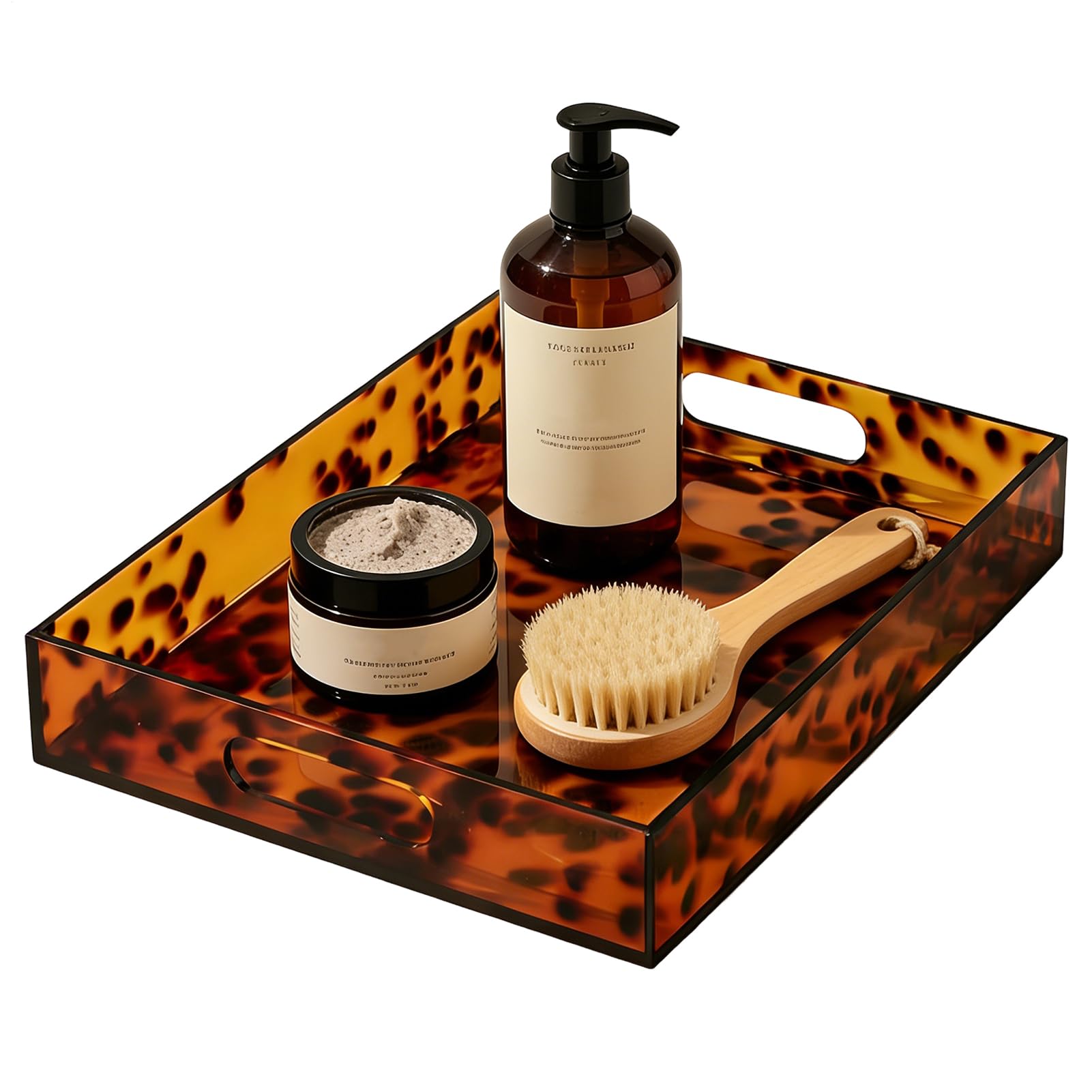 Bandeja De Baño para Encimera Organizador De Acrílico con Estética Moderna