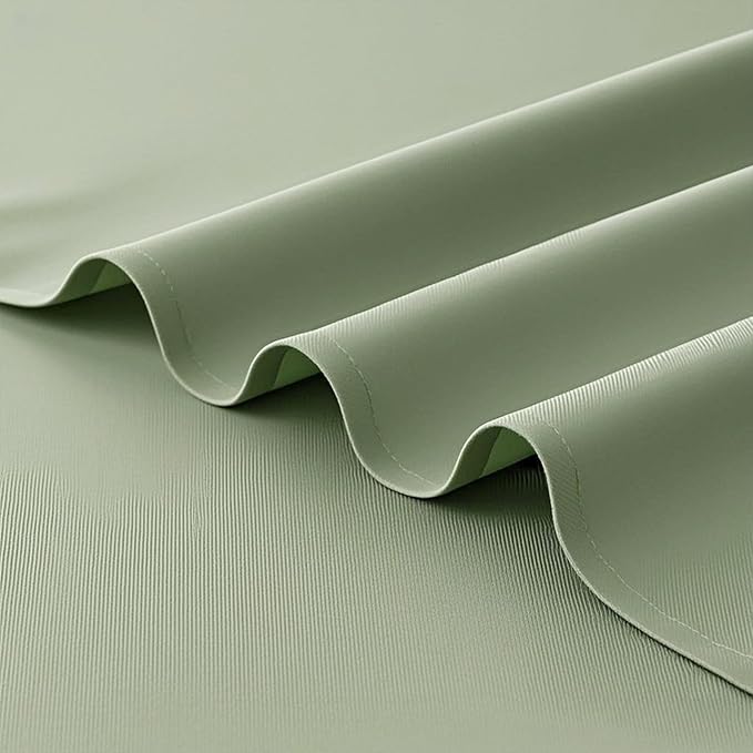 Servilletas de Tela Poliéster FOLINS&HOME, Verde Salvia, 17x17 Pulgadas, Juego de 4 miniatura 3