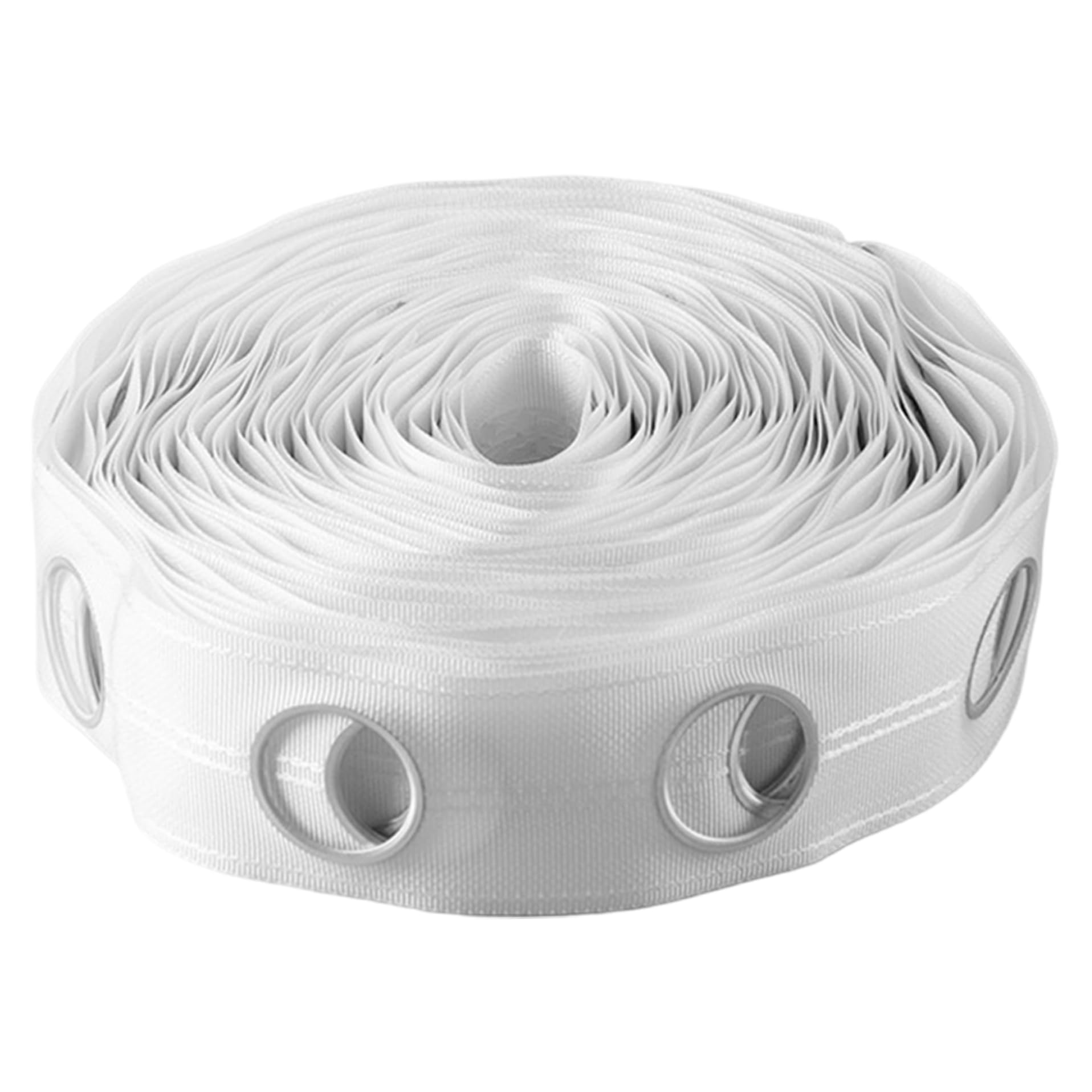 Cinta para cortina de 10m con anillos redondos para barra y costura DIY de ventanas