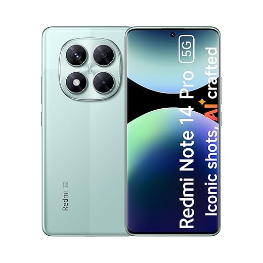 Redmi Note 14 Pro 5G Coral Green 8GB RAM 256GB - Global Version