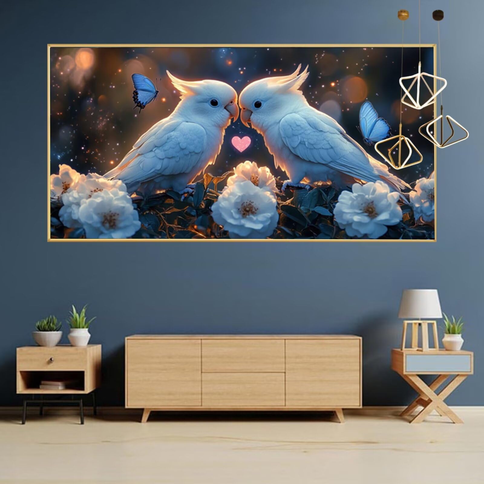 Diamentowe malowanie papuga diamentowa dla dorosłych 100x200 cm kwiaty diamentowe malowanie, 5D DIY diamentowe rysunki Artigianale, haft krzyżykowy DIY dla dorosłych zestaw do dekoracji ścian domu Q1