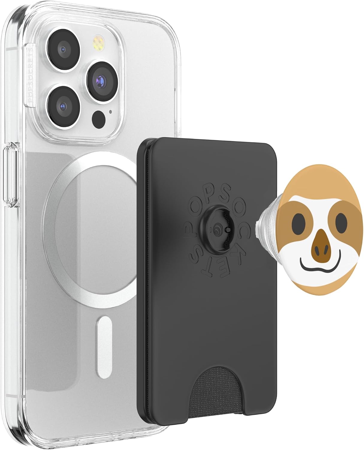 Awayk Sloth Pop Phone Grip For Smartphones & Tablets PopSockets PopWallet for MagSafe image 3