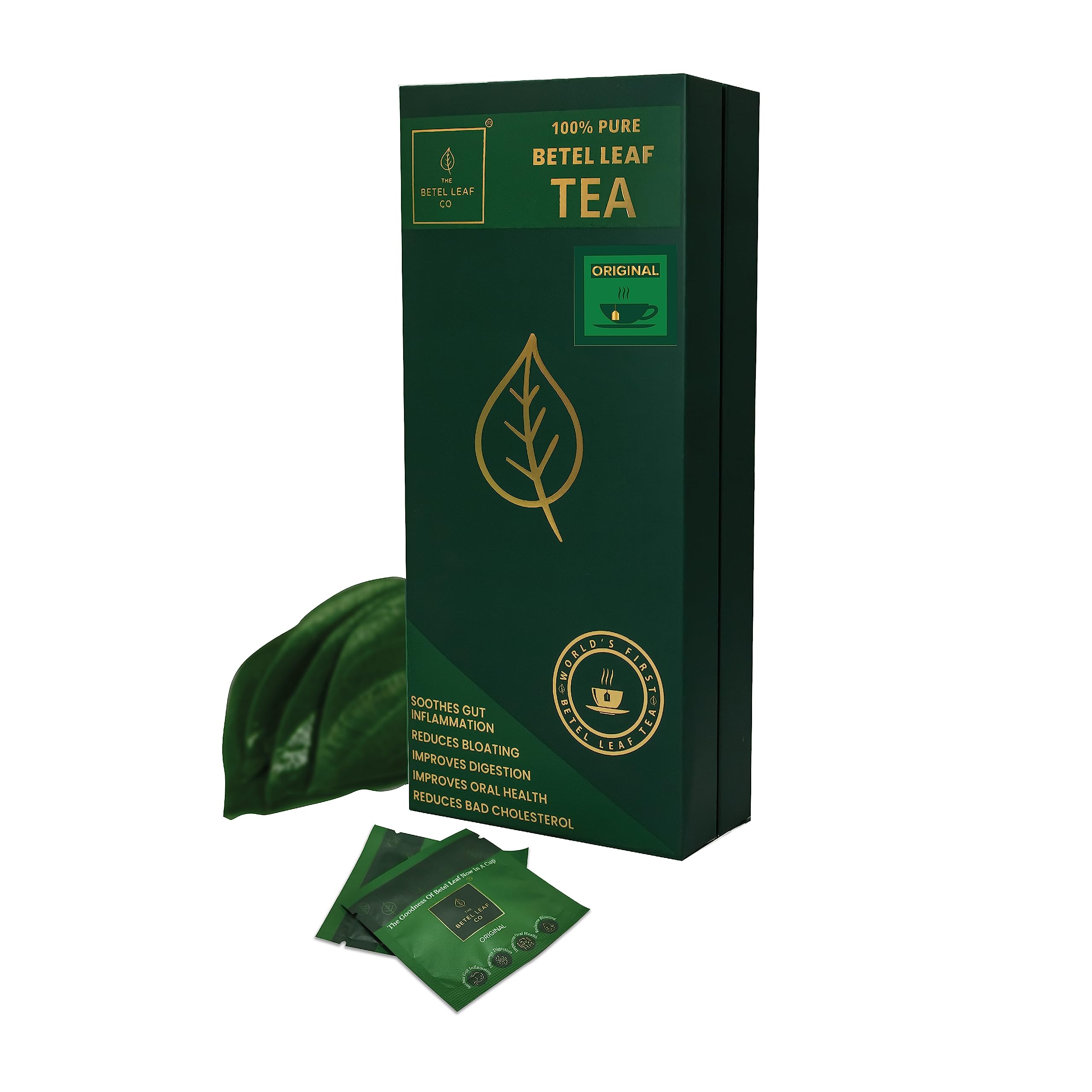 100% Pure Betel Leaf Tea | Original Betel Leaf Flavour | Herbal Tea |16 Tea Bags | Reduces Bloating, Bad Cholesterol & Gut Inflammation | Improves Digestion & Oral Health | 0% Calories (B0B63ZD9WQ) Amazon Price History, Amazon Price Tracker