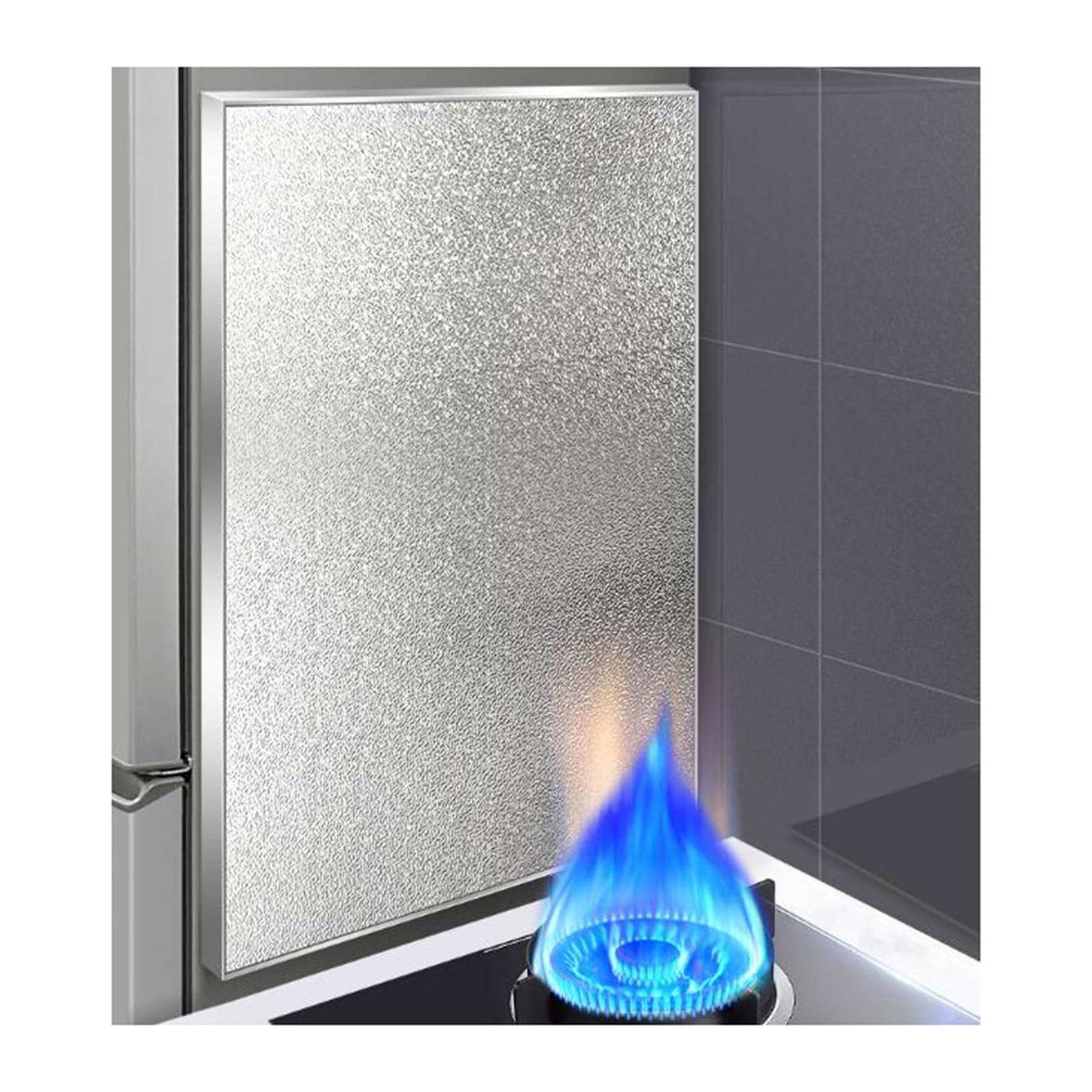 XYUERU Aluminum Heat Shield Board,Stove Insulation Board,Stove Top Refrigerator Splash Guard for Kitchen Oven Stove Refrigerator Fridge Microwave
