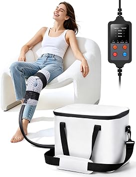 Ice Machine for Knee After Surgery, 20H Cold & No Assembly Needed White