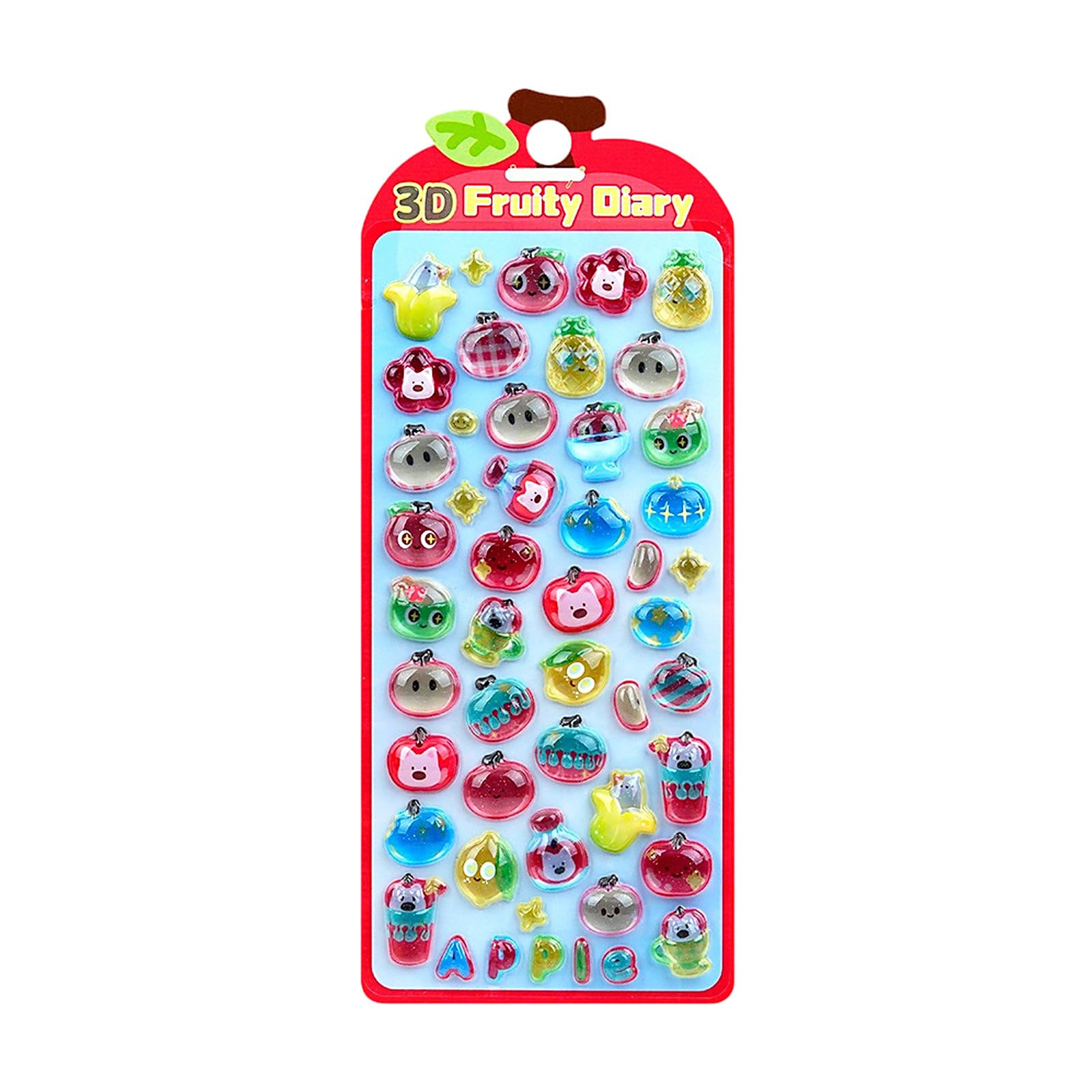 Puffier Sticker Adorable Decorative Stickers Scrapbooking Journal Notebook Phone Case Sticker for Scrapbooks Sticker for Scrapbooking