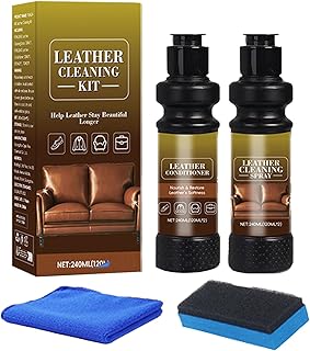 レザーケアキット,ハイグロスポリッシュ,レザークリーナー 財布用 - 家具、靴、ブーツ、カウチ、シート、財布、自動車、ソファ、ジャケット用