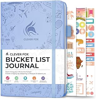 Clever Fox Bucket List Journal – Inspirational Book for Memories & Adven...