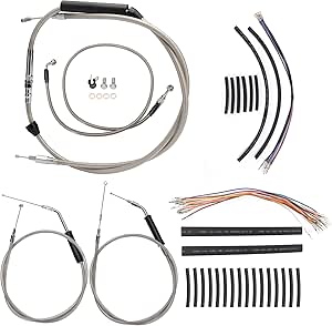 TIGERSGATE 16" Sportster Handlebar Extended CAN-Bus & Front Turn Signal Wiring
