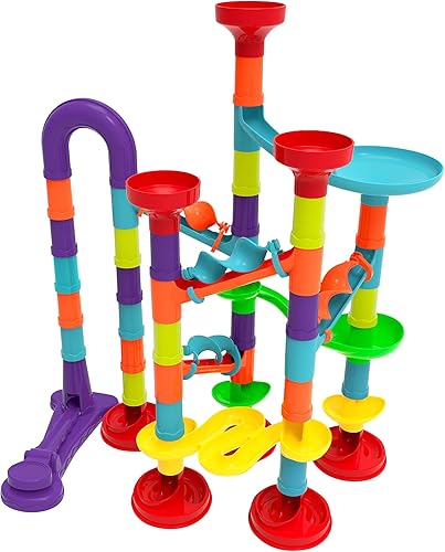 Miniatura 7 de Blacka Juego de carreras de mármol para niños de 4 5 6 7 8 9 10 años en adelante, juguetes educativos STEM regalo de cumpleaños, festival, A880,