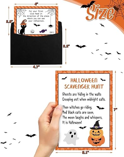 Miniatura 3 de Sinasasspel Juego de cartas de caza del tesoro de Halloween, juegos de cartas de caza del tesoro, juegos de Halloween, fiesta, interior, Halloween,