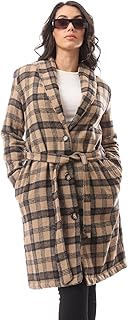 Andora Womens Patterned Comfy 36W24W30304 Wool Coat