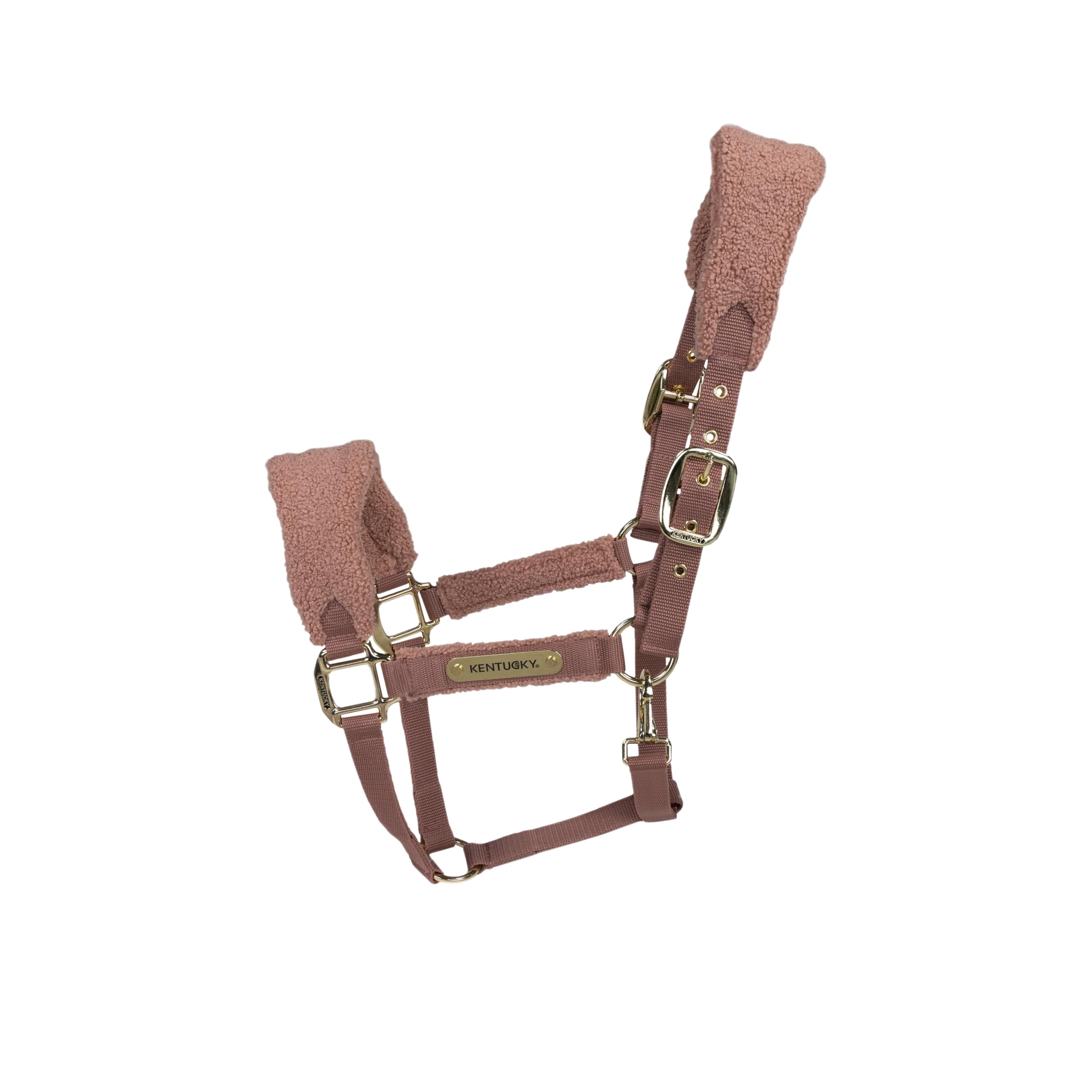 Kentucky - Teddy Fleece Halfter alt rosa Pony