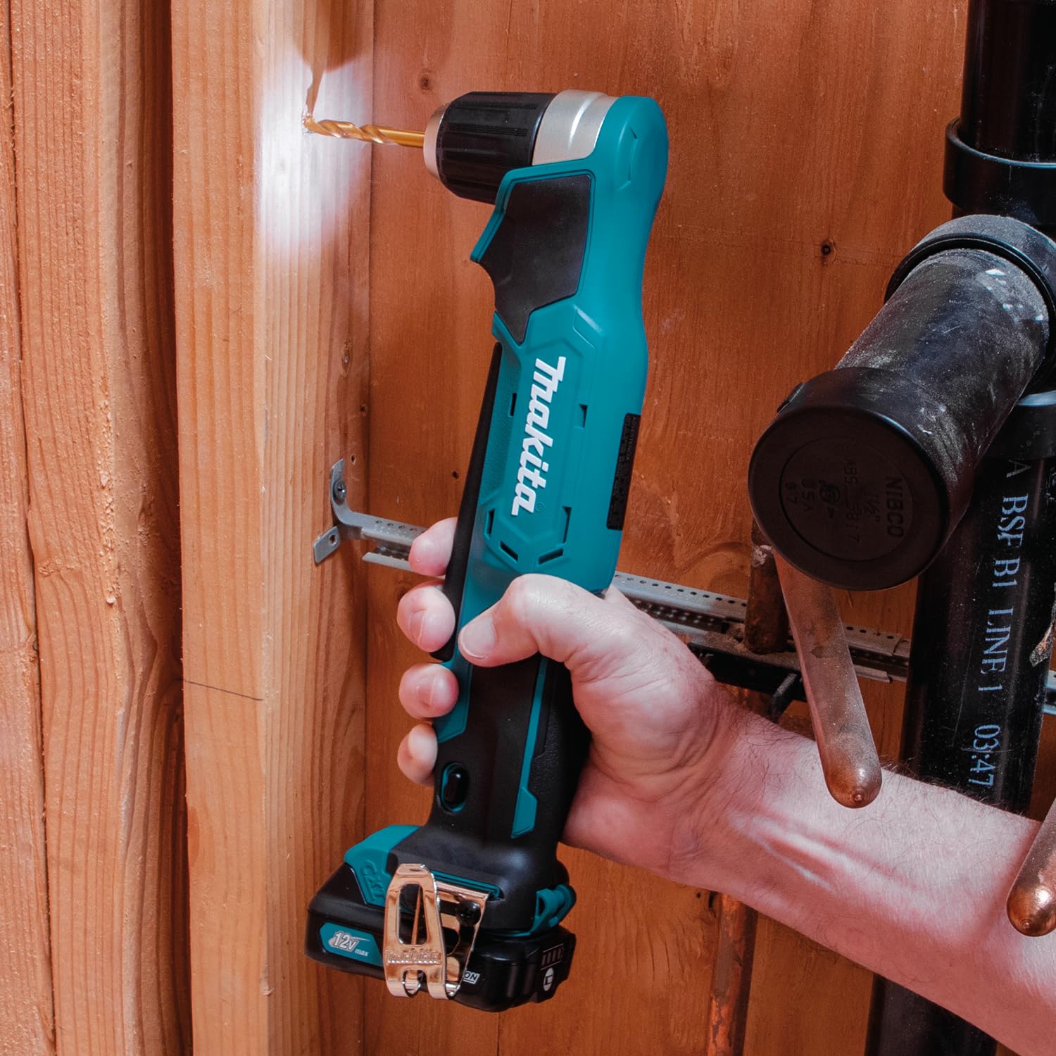 Makita Taladro angular inalámbrico DA333DZ sin batería/cargador, 140 W, 10, 8 V | 10 mm (3/8")