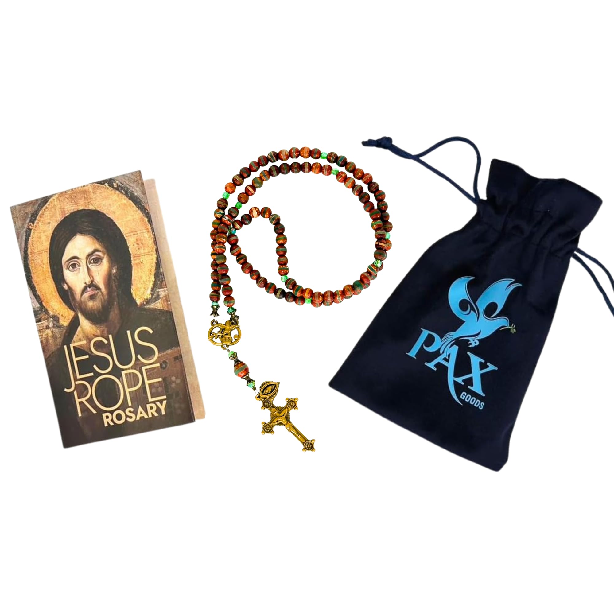 Amazon.com: PAX GOODS - Jesus Rope Rosary - Orthodox Komboskini
