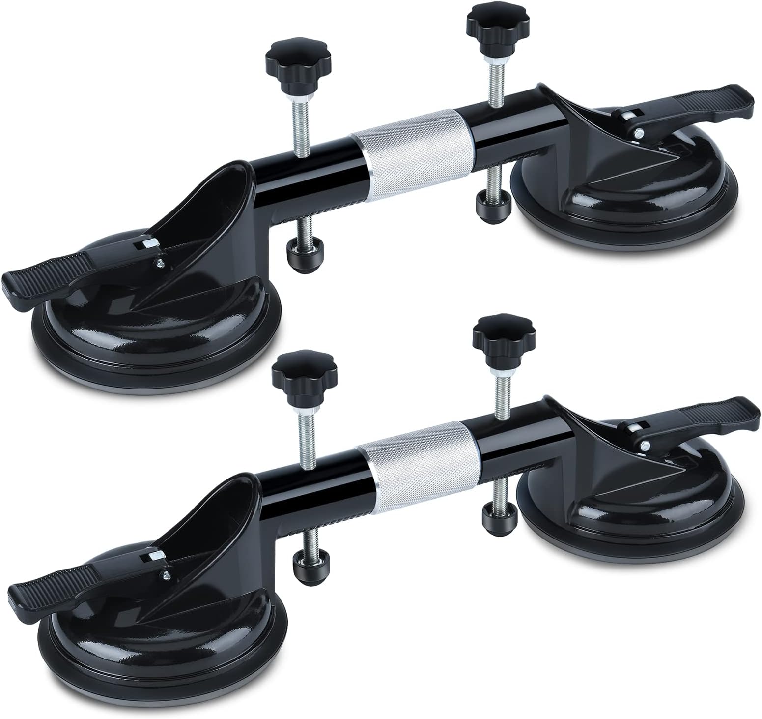2 Pack Seamless Seam Setter - Vacuum Suction Cups, Granite Seam Setter Adjustable Suction Cup Stone Seam Setter Professional Countertop Installation Tool, for Granite, Marble, Slab