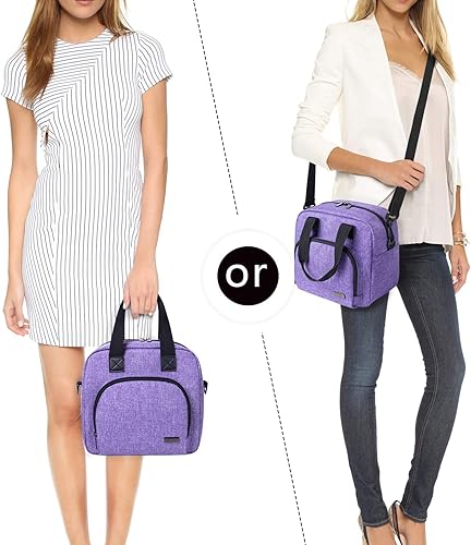 Miniatura 6 de Luxja Bolsa enfriadora de leche materna con una bolsa de hielo (se adapta a 6 botellas, hasta 9 onzas), enfriador de leche materna para biberones