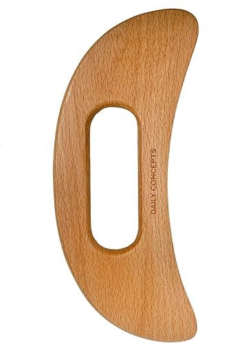 Miniatura 4 de DAILY CONCEPTS Herramienta Gua Sha de cuerpo de madera, la herramienta Gua Sha de cuerpo de madera aumenta el drenaje linfático y aumenta la