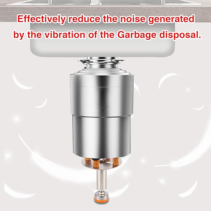 Soporte Antivibraciones para Triturador de Basura KT-4 Acero Inoxidable miniatura 2