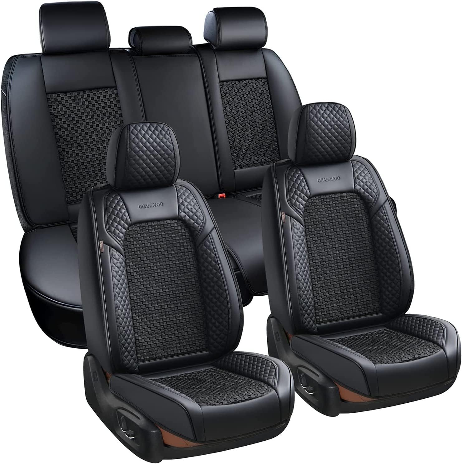 Coverado Seat Covers Full Set, 5 Seats Universal Seat