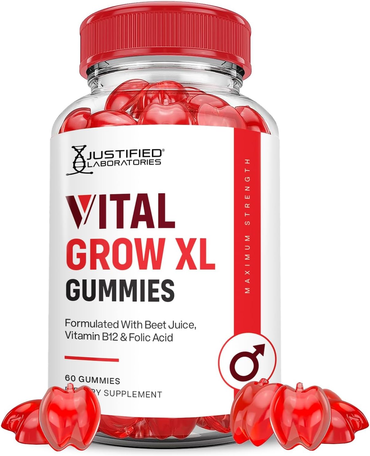 Justified Laboratories Vital Grow XL Performance Gummies 1000MG 60
