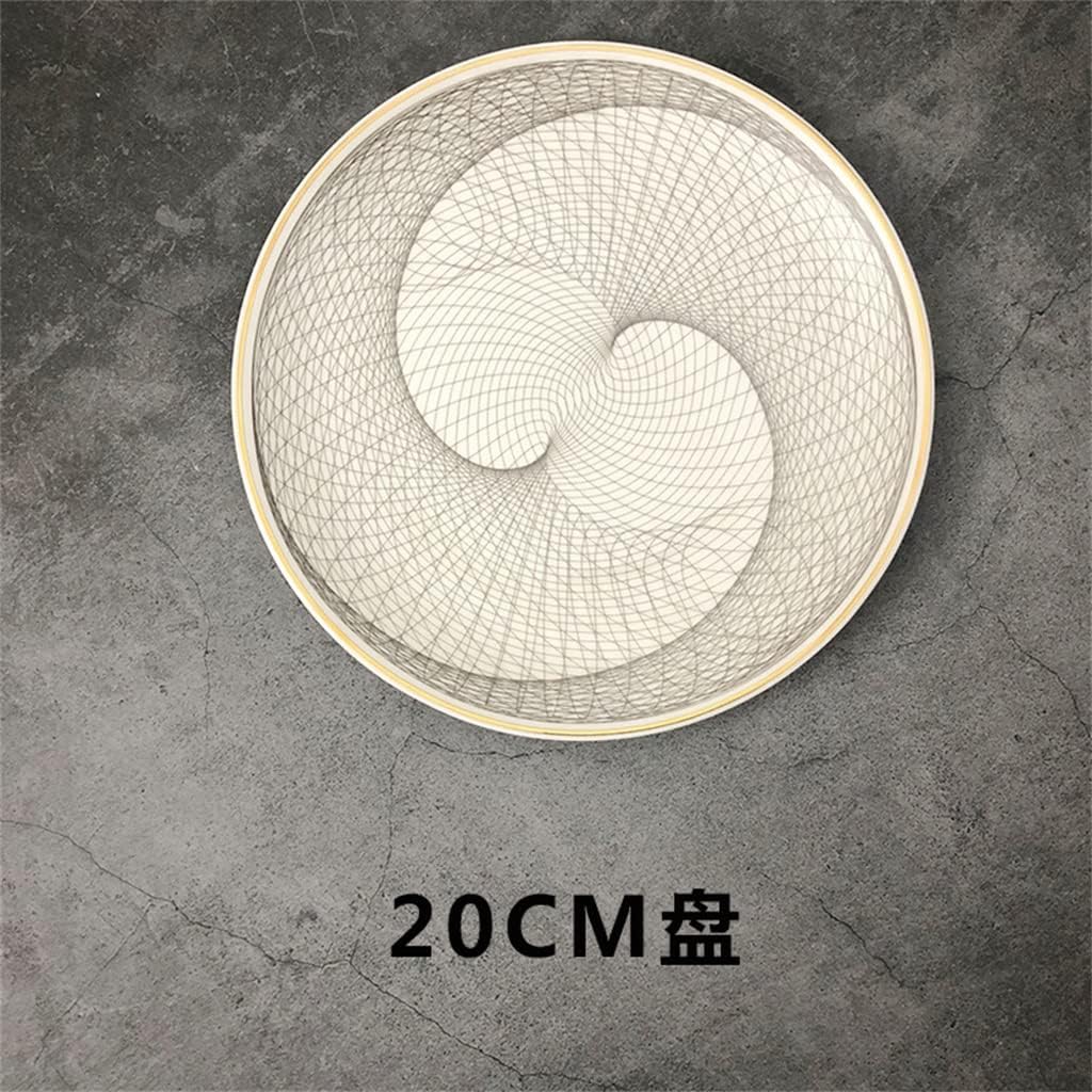 A Set Of Cutlery Set Bone China Dinner Plate Restaurant Round Plate Dish Plate Placemat Set
