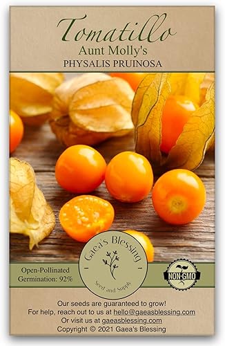 Miniatura 10 de Gaea's Blessing Semillas  Semillas de tomatillo  Semillas de reliquia sin OMG con instrucciones de siembra fáciles de seguir  Polinizadas abiertas y