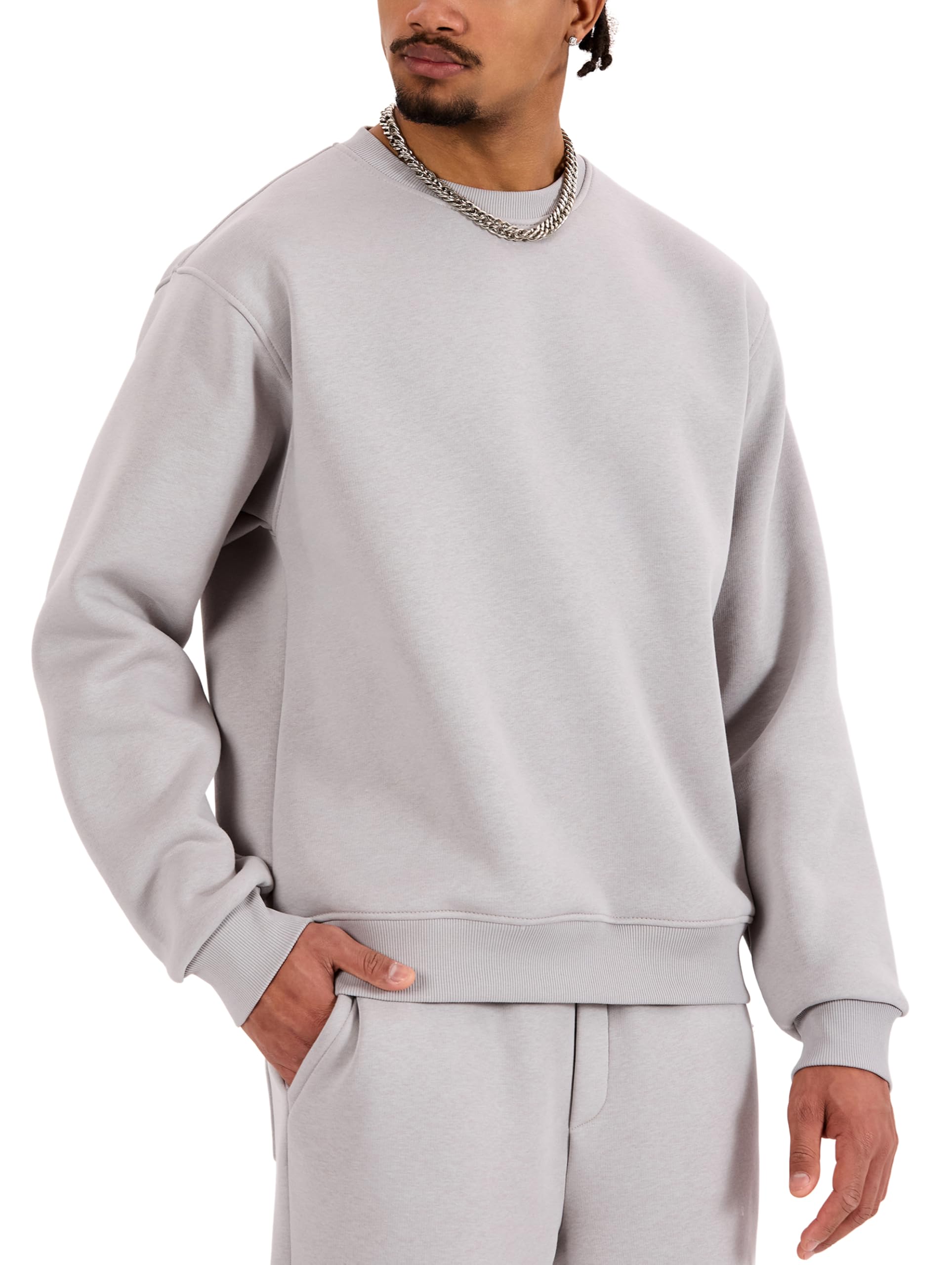 Redbridge Tuta da jogging in due pezzi, comoda tuta da jogging con felpa e pantaloni, tuta loungewear per il tempo libero e tutti i giorni, grigio, XXL