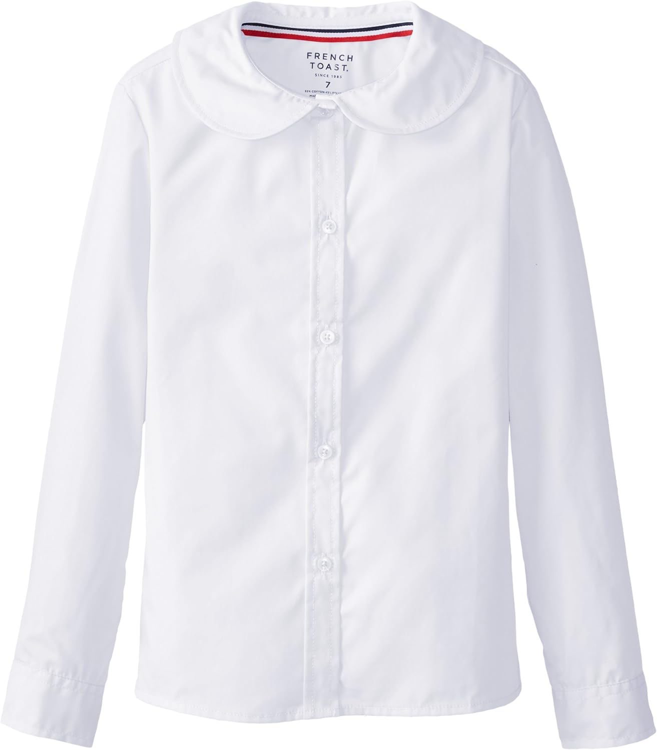 French Toast Girls' Long Sleeve Peter Pan Blouse
