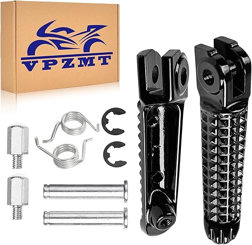 Miniatura 7 de VPZMT Reposapiés delantero Pedal para Yamaha YZF R1 1992-2019, R1S R1M 2015-2023, R6 1999-2020, R6S 2003-2009 (delantero-negro-1)
