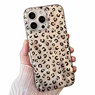 for iPhone 15 Pro Max Case with Cute Cheetah Leopard Print Aesthetic Design Slim Shockproof Cool Phone Cover for Women Girly (Non-Magnetic)