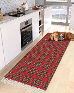 Runner Rug for Hallway 2x6ft with tassels