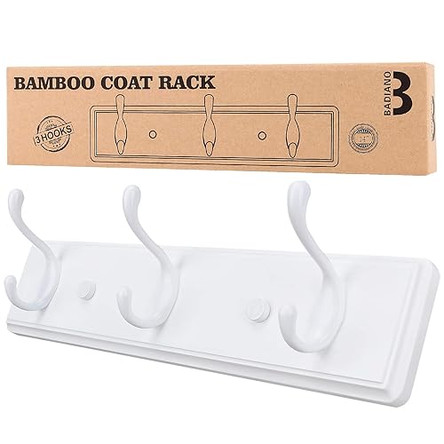 Wooden Coat Rack, Wall-Mounted Organizer for Closet, Entryway, Hallway, Foyer,