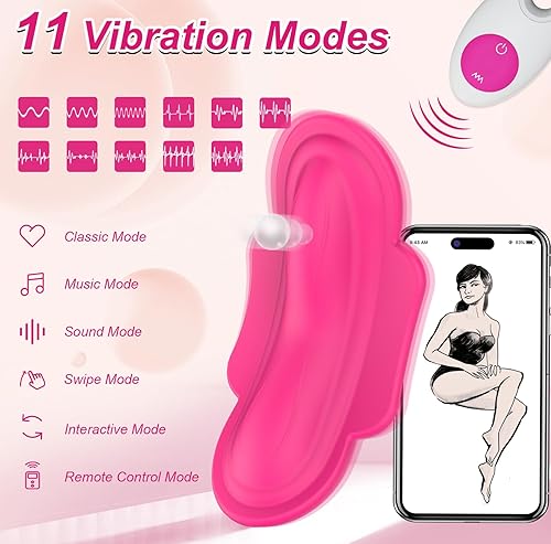Miniatura 2 de Vibrador portátil con control remoto por aplicación para ropa interior, juguetes sexuales para adultos para mujeres o parejas, vibrador mini en