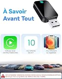 Alltotive S2 Mini Wireless CarPlay Adapter for iPhone - Convert Wired to Wireless CarPlay, Plug and Play, Supports USB and Type-C, Compatible with iPhone iOS 10+ & 2016+ Cars (Black) - 7