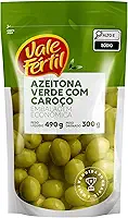 Vale Fértil Azeitona Verde Em Conserva Com Caroço Sachê 300G