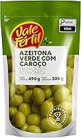 Vale Fértil Azeitona Verde Em Conserva Com Caroço Sachê 300G