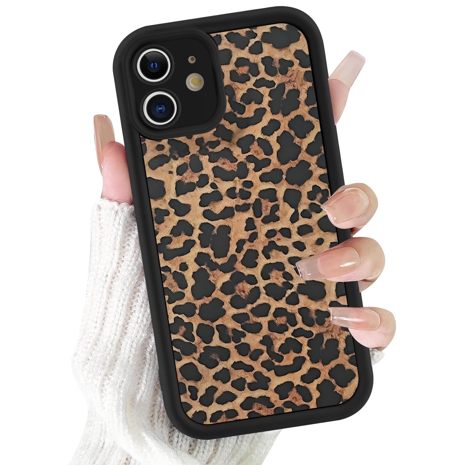 Yirlbey Cover per iPhone 12 Pro / 12 6,1, Custodia Aesthetic Summer Tortoise Shell Disegno Design Motivo Antiurto Silicone Posteriore Protettiva