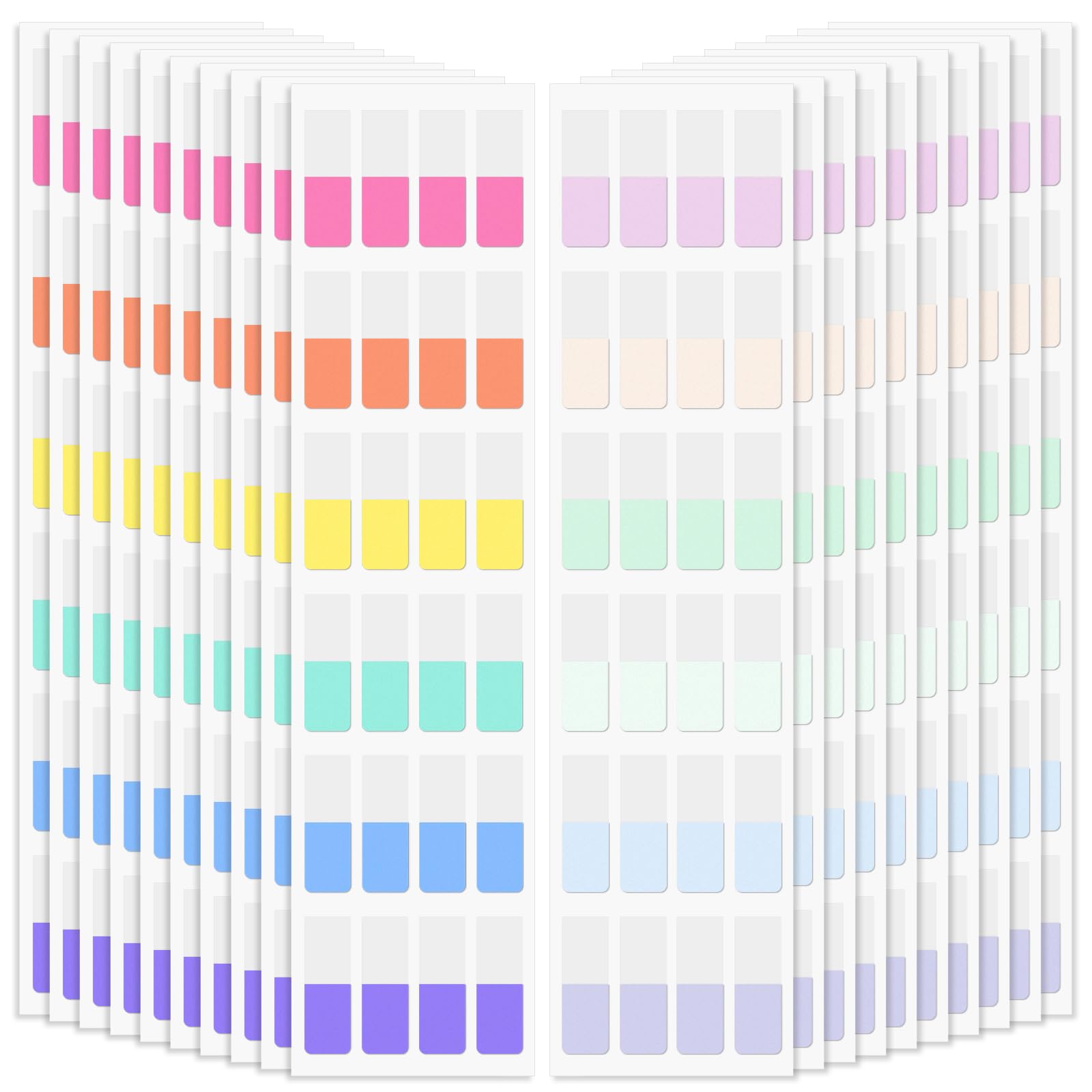 Imeepa 480 Stück Haftindex-Tabs, 12 Farben Seitenmarker (1,2 x 3,2 cm)