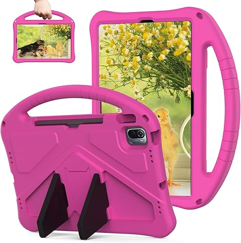 Funda para niños para Xiaomi Pad 5Pad 5 Pro, con mango y soporte a prueba de golpes, cubierta de protección completa ligera para Huawei MatePad 11
