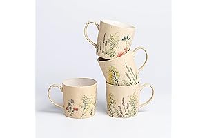 Floral Ceramic Mug Set: A Vibrant Touch for Your Daily Brew
