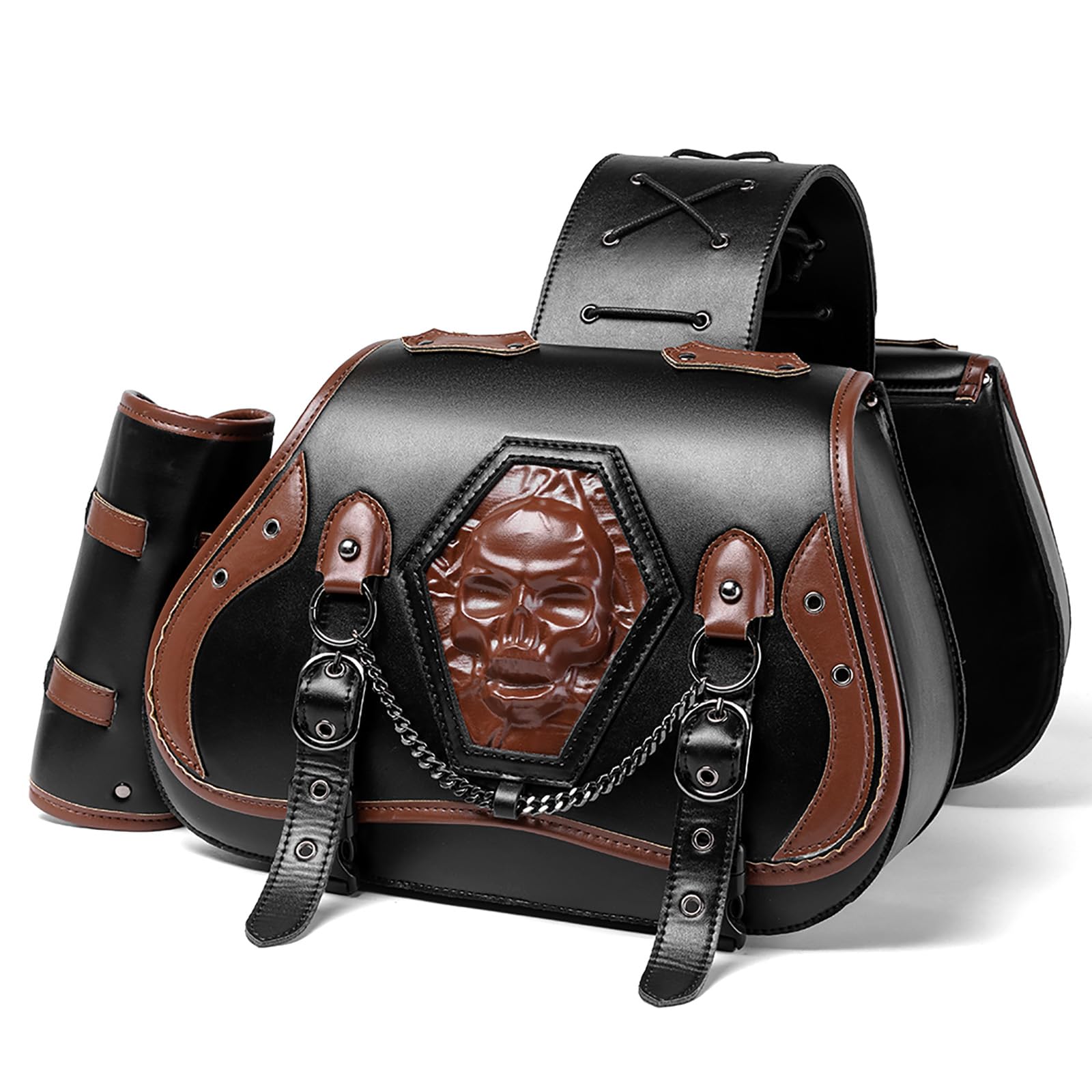 Sacoche moto pour Piaggio BV 300 2012 sacoche latérale rangement étanche cuir