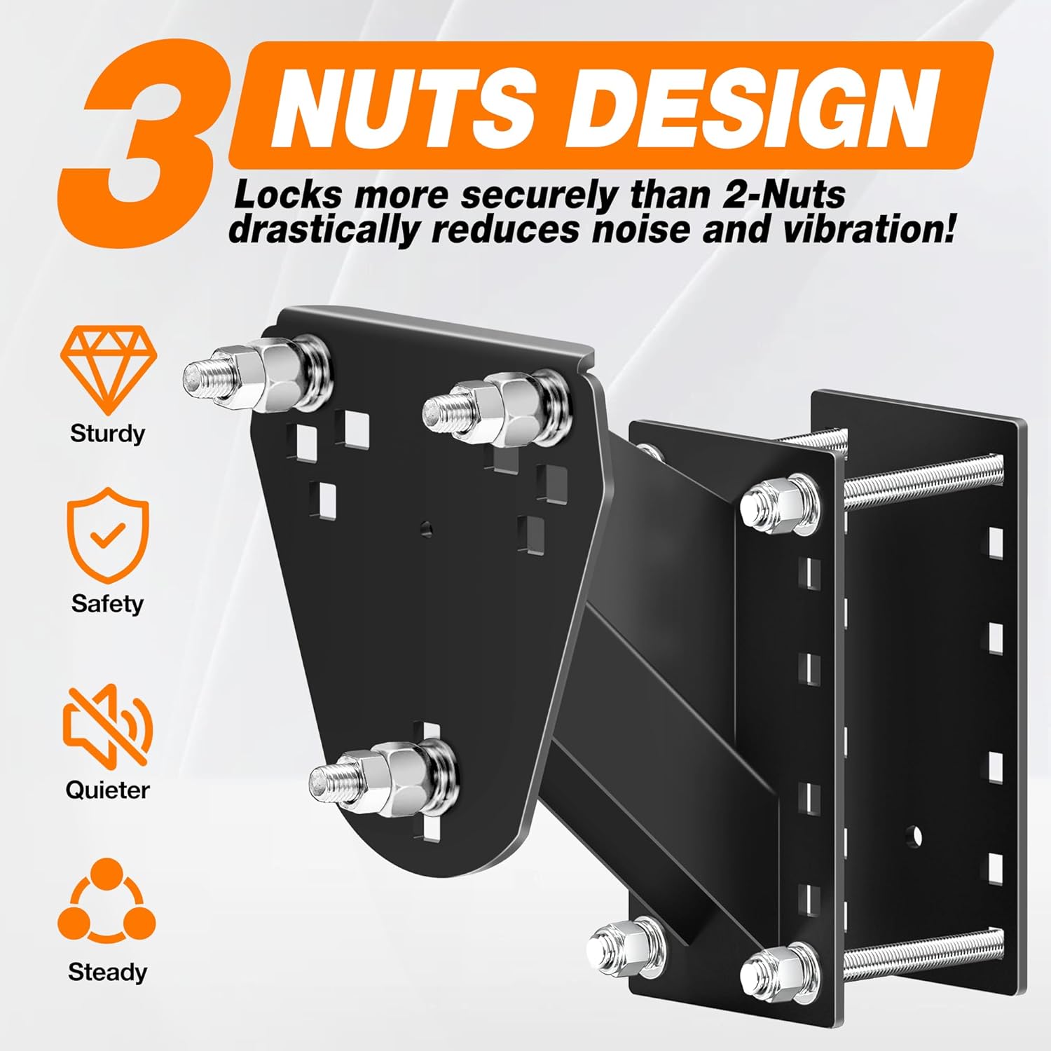 Trailer Spare Tire Mount for Utility Trailer Accessories,Rv Spare Tire Mount,Spare Tire Carrier Fits 4 & 5 & 6 & 8 Lugs Trailer Wheels on 4",4.25" 4.5'',4.75'',5",5.32" 5.5" or 6.5" Bolt Patterns