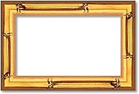 Vista 24 de Poster Palooza Marco de bambú dorado de 12 x 10 pulgadas de ancho, marco de madera maciza moldeado con plexiglás acrílico UV, respaldo de tablero