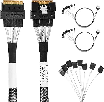 Diliving SlimSAS X8 to 8*SATA,SFF-8654 74P to 8 * 7P, SlimSAS Host