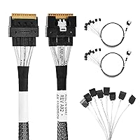 Vista 5 de Dispositivo de carga de 8 a 8 unidades, de 74P a 8 unidades de 74P a 8 unidades de 7P, SlimSAS Host/RAID a SATA Target HD, cable de 33.5 in